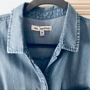 Abercrombie denim sleeveless dress